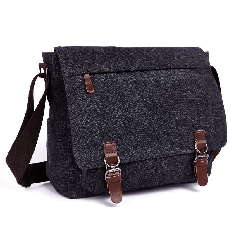 Shoulder Messenger Bag Wild Canvas Bag Praktisk Business Computer Cag Korean Fashion Style Street Bag