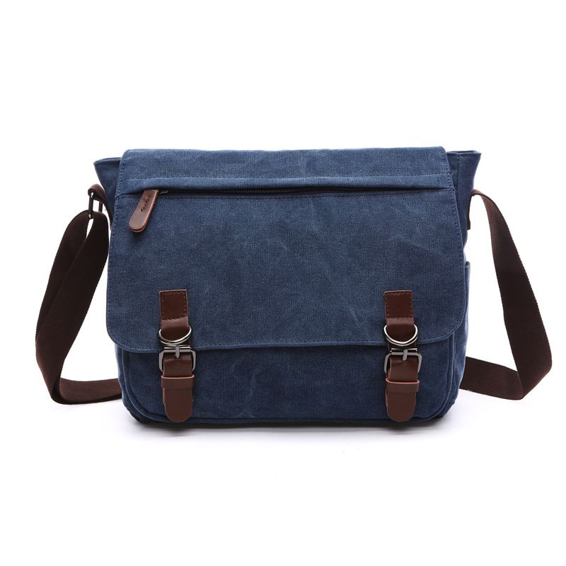 Shoulder Messenger Bag Wild Canvas Bag Praktisk Business Computer Cag Korean Fashion Style Street Bag