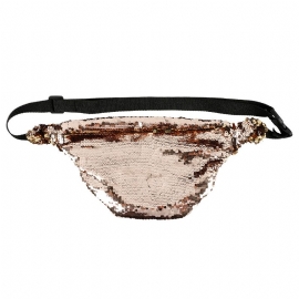 Skinnende Midjeveske Med Justerbar Stropp For Kvinner Fashion Fanny Pack For Beach Concert Festival Carnival