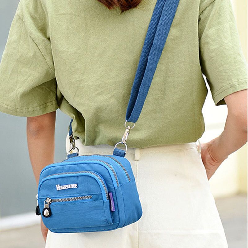 Solid Vanntett Multifunksjon Crossbody Bag For Kvinner