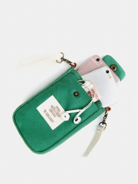 Søt Telefonveske For Kvinner I Lerret For Iphone Multi-function Crossbody Bag