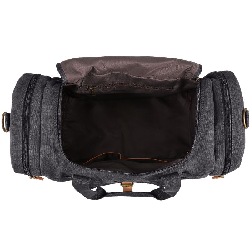 Stor Kapasitet Hånd Travel Duffel Bag En-skulder Diagonal Canvas Bag