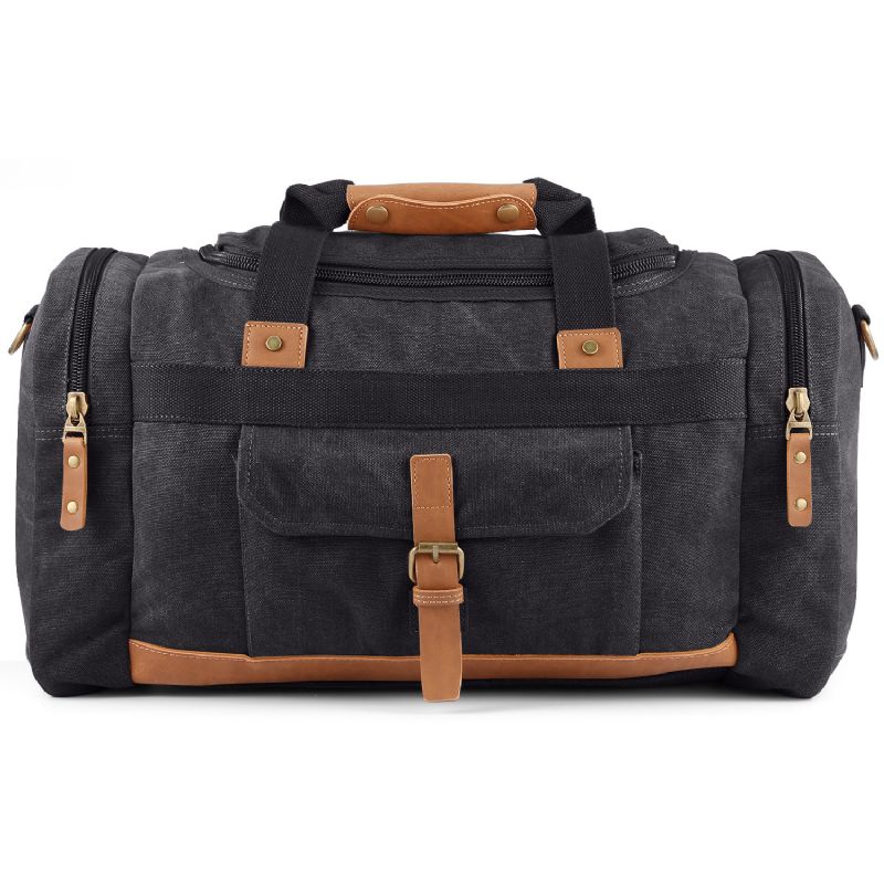 Stor Kapasitet Hånd Travel Duffel Bag En-skulder Diagonal Canvas Bag