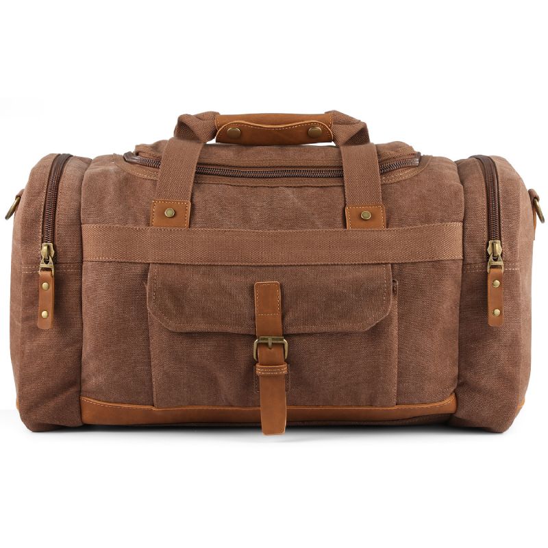 Stor Kapasitet Hånd Travel Duffel Bag En-skulder Diagonal Canvas Bag