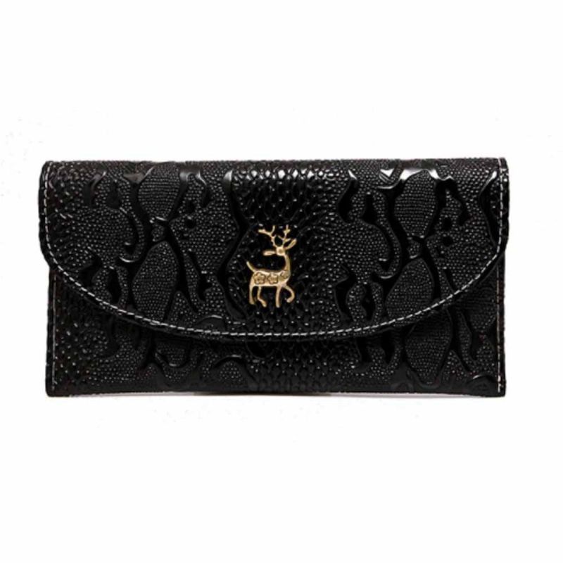 Todelt Snake Purse Elegant Minimalistisk Spennlommebok For Damer