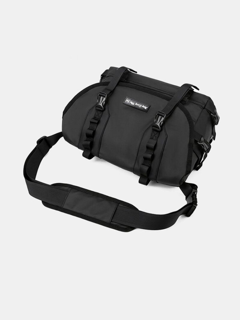 Trendy Nylon Multifunksjon Minimalistisk Spenne Dekor Justerbar Skulderstropp Messenger Bag Med Flere Lommer