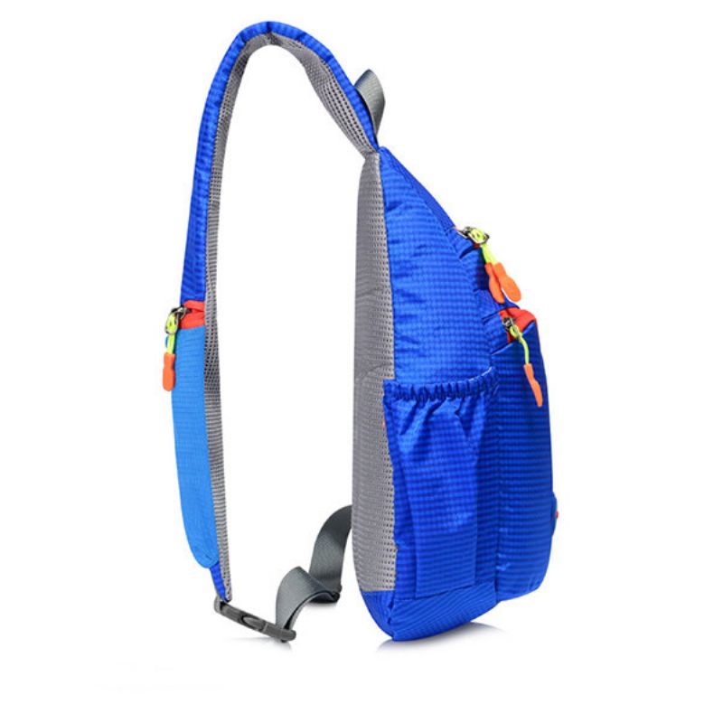 Uformell Lett Vanntett Brystveske I Nylon Outdoor Sport Crossbody Bag