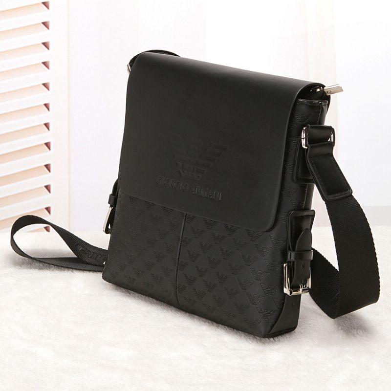 Utenrikshandel Herreveske Mote Pu Business Skulderveske Vertikal Crossbody-veske Trendy Menns Fritidsveske Hot Salg Trend