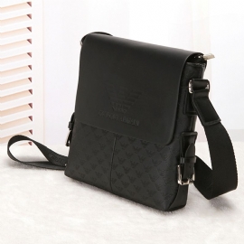 Utenrikshandel Herreveske Mote Pu Business Skulderveske Vertikal Crossbody-veske Trendy Menns Fritidsveske Hot Salg Trend