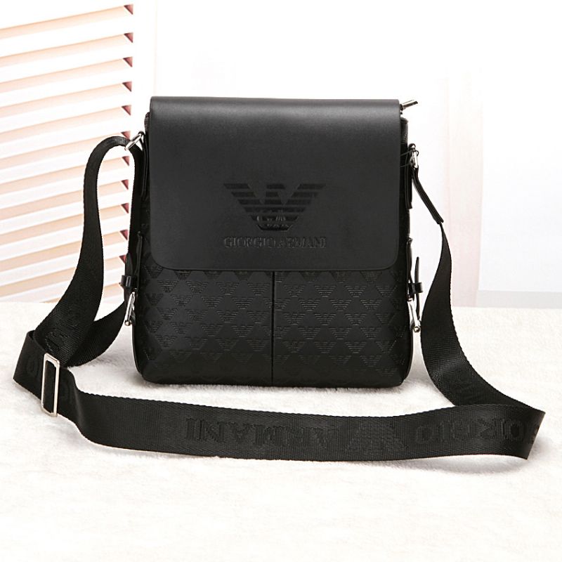 Utenrikshandel Herreveske Mote Pu Business Skulderveske Vertikal Crossbody-veske Trendy Menns Fritidsveske Hot Salg Trend