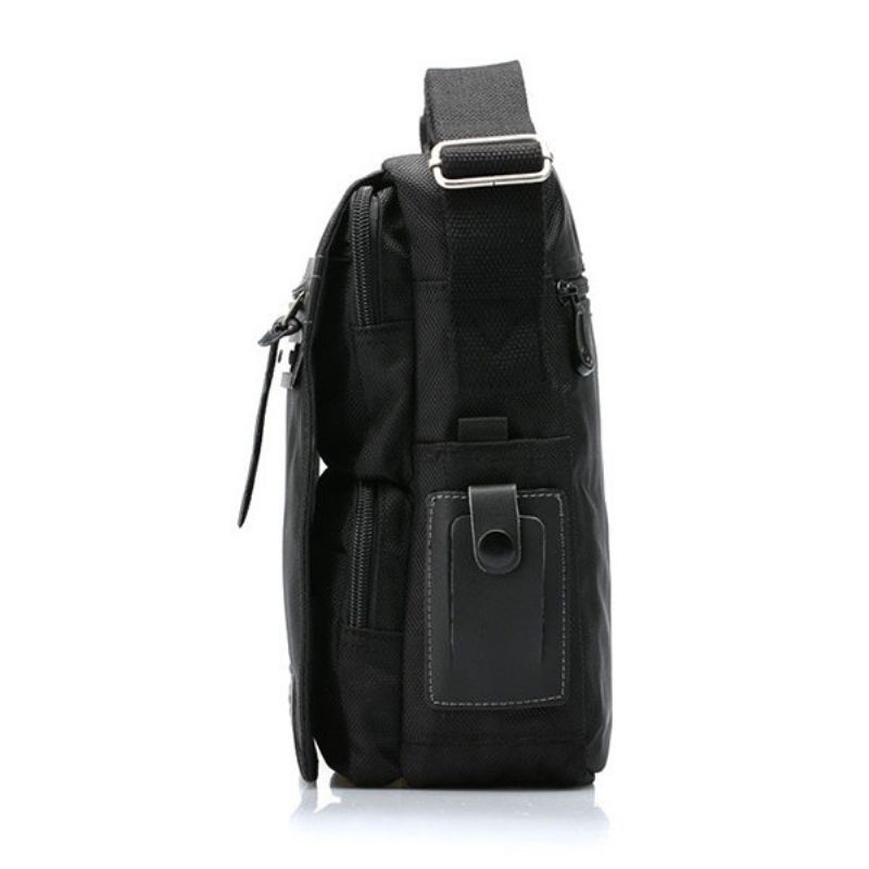 Vertikal Polyester Travel Casual Multi-pocket Crossbody Skulderveske For Menn