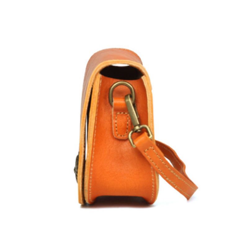 Veske I Retro- Og Motestil Vegetabilsk Garvet Skinn Cross Body Bag Vintage Leather Satchel Bags