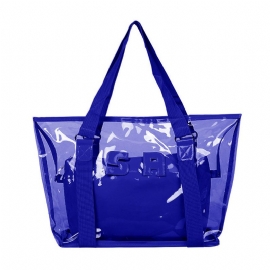 Western Style Tote Bag For Kvinner 2023 Fasjonabel Eksportert Håndveske Vanntett Pvc Beach-bag Dame-dedikert Furla Transparent Crystal Jelly Bag