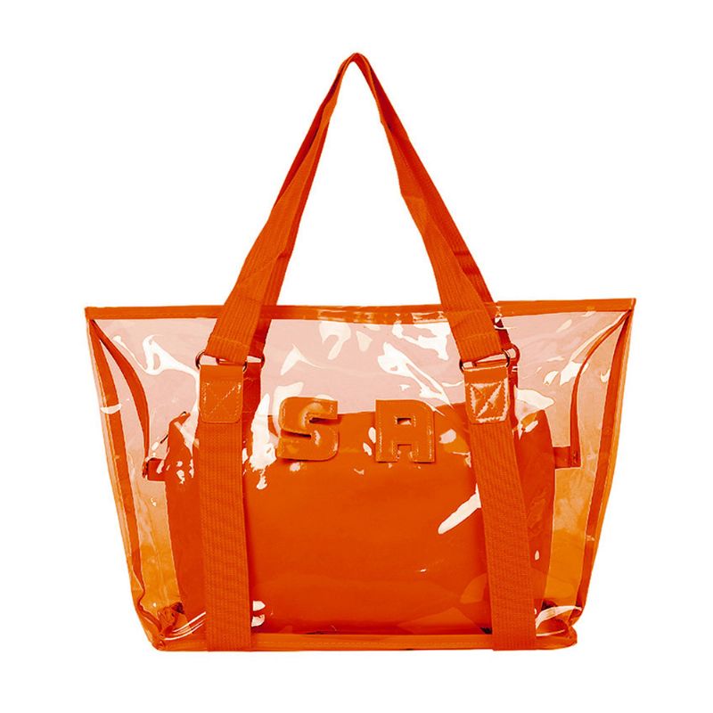 Western Style Tote Bag For Kvinner 2023 Fasjonabel Eksportert Håndveske Vanntett Pvc Beach-bag Dame-dedikert Furla Transparent Crystal Jelly Bag