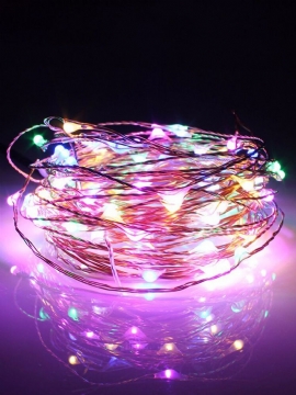 10m 100 Led Solcelledrevet Kobbertråd Fairy String Light For Julefest Hjemmeinnredning