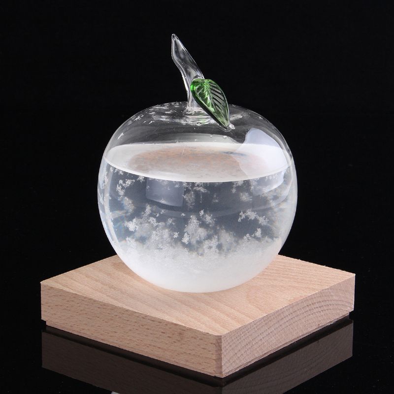 10x15cm Værmelding Krystall Eple Hjem Dekor Storm Glass Diamantform Ornament