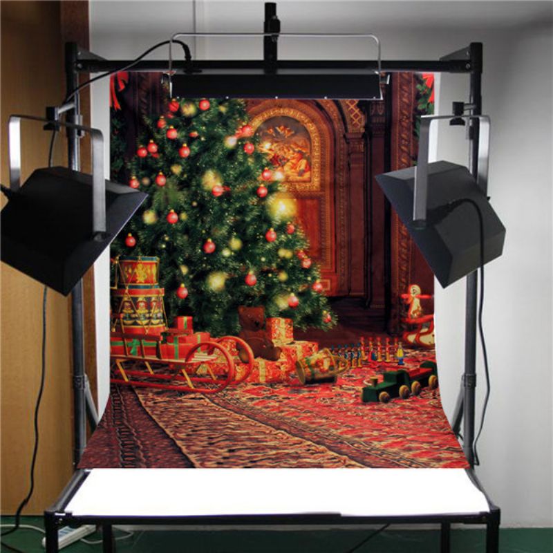 1.5x2.1m Juletema Stereo Vanntett Studiofotografi Bakgrunn