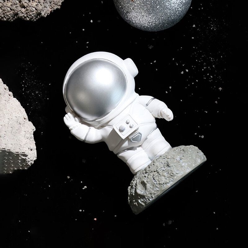 1pc Kreativitet Skulptur Astronaut Spaceman Modell Hjem Resin Håndarbeid Skrivebordsdekorasjon