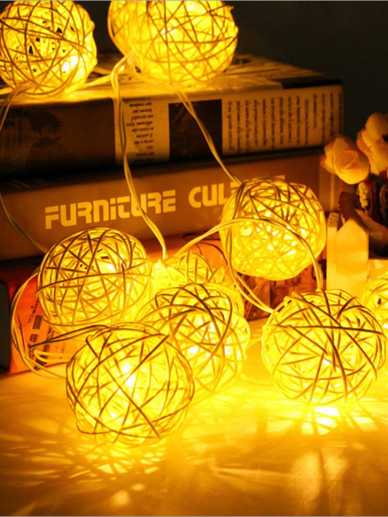 20led Rotting Bryllupsfest Hage Festival Ball String Lights