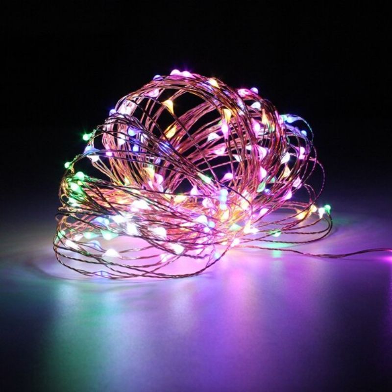 20m Ip67 200 Led Kobbertråd Fairy String Light For Julefestdekor Med 12v 2a Adapter