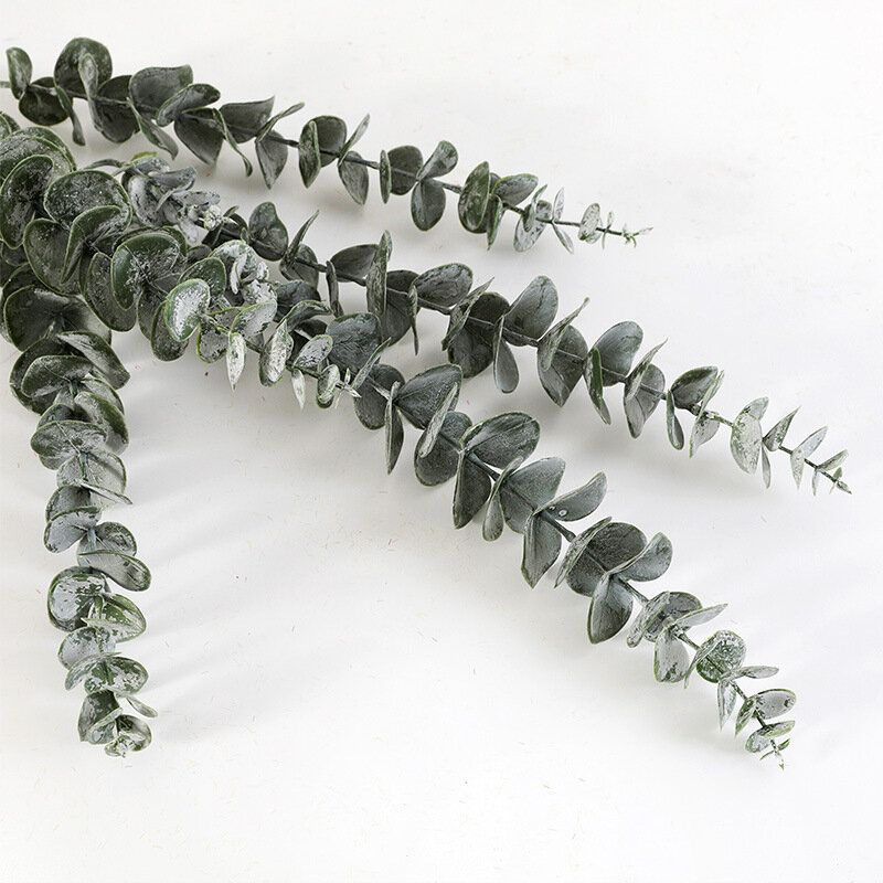 3/5/9 Forks Fake Plante Eucalyptus Leaves Bukett Hjemmehagedekor Kunstig Blomst Plastplanter