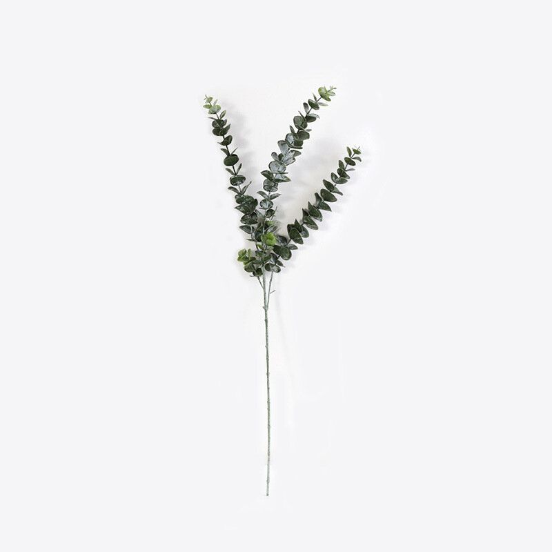 3/5/9 Forks Fake Plante Eucalyptus Leaves Bukett Hjemmehagedekor Kunstig Blomst Plastplanter