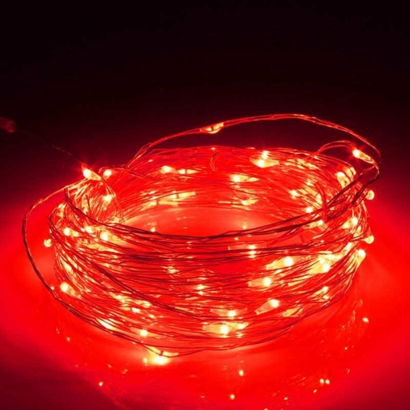 30m Led Sølvtråd Fairy String Light Jul Bryllupsfest Lampe 12v Home Deco