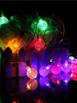 3m 20led-batteri Bobleball Fairy String Lights Hagefest Xmas Bryllup Hjemmeinnredning