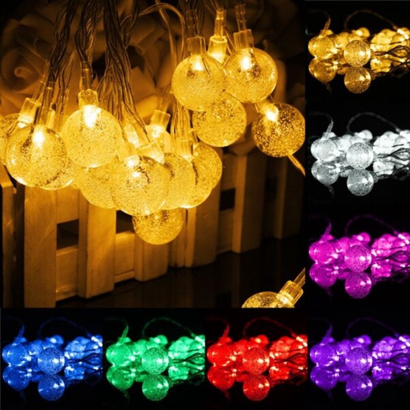 3m 20led-batteri Bobleball Fairy String Lights Hagefest Xmas Bryllup Hjemmeinnredning