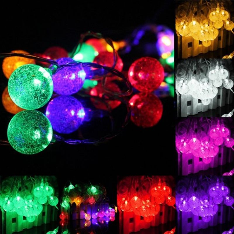 3m 20led-batteri Bobleball Fairy String Lights Hagefest Xmas Bryllup Hjemmeinnredning