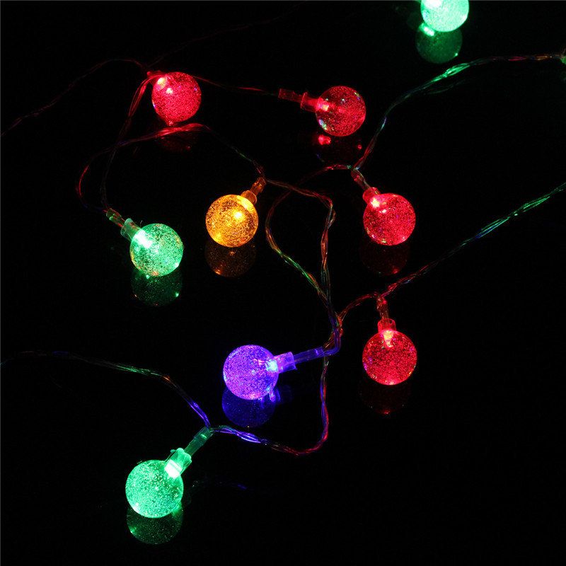 3m 20led-batteri Bobleball Fairy String Lights Hagefest Xmas Bryllup Hjemmeinnredning