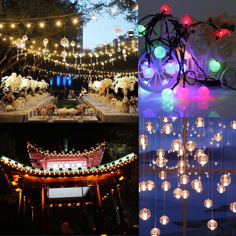 3m 20led-batteri Bobleball Fairy String Lights Hagefest Xmas Bryllup Hjemmeinnredning