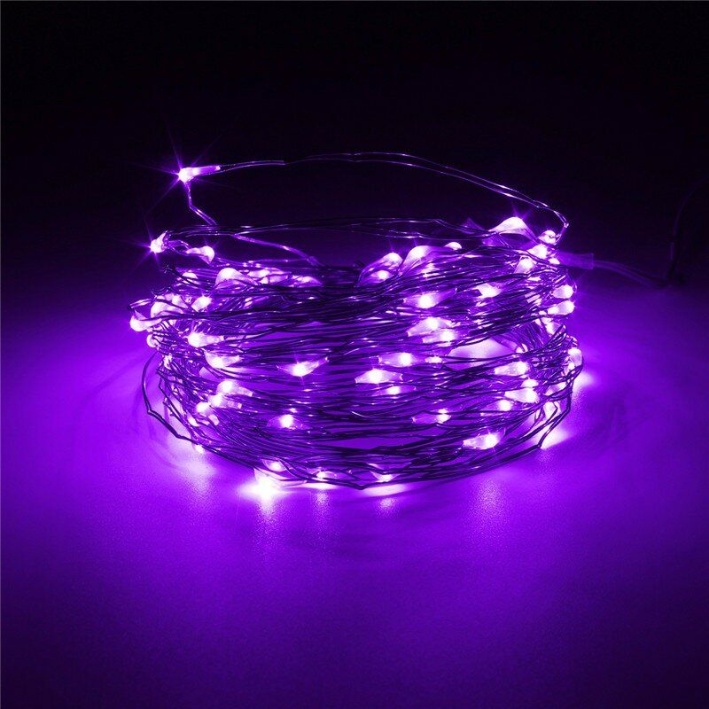 3m 4.5v 30 Led Batteridrevet Sølvtråd Mini Fairy String Light Flerfarget Julefestdekor