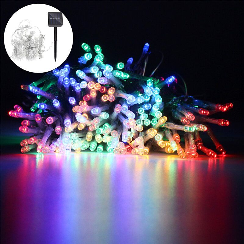 3mx3m Led Solar Powered Fairy String Gardin Light Lampe Utendørs Party Xmas