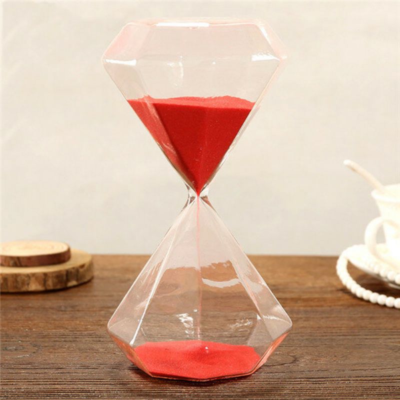 5/15/30 Minutter Sandglass Kjøkken Timer Timeglass Håndverk Gave Ornament Hjemmeinnredning