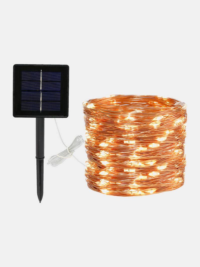 50/100/200 Stk Led Solar Light Utendørs Vanntett Fairy Garland String Lights Julefest Hage Lamp Dekorasjon