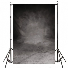 5x10ft Retro Grå Svart Vinyl Studio Foto Bakgrunn Fotografi Rekvisita