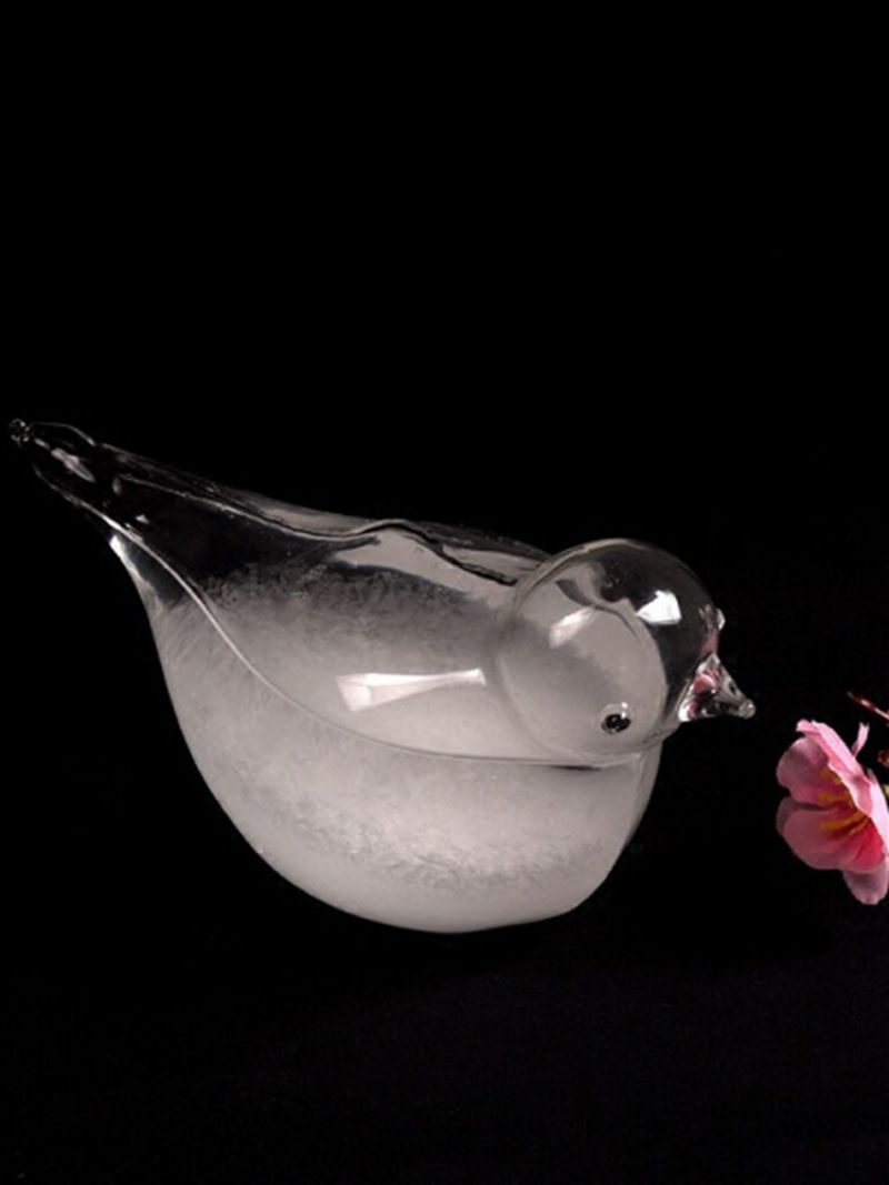 7.5x10cm Creative Bird Shape Værmelding Storm Glass Roman Home Decor