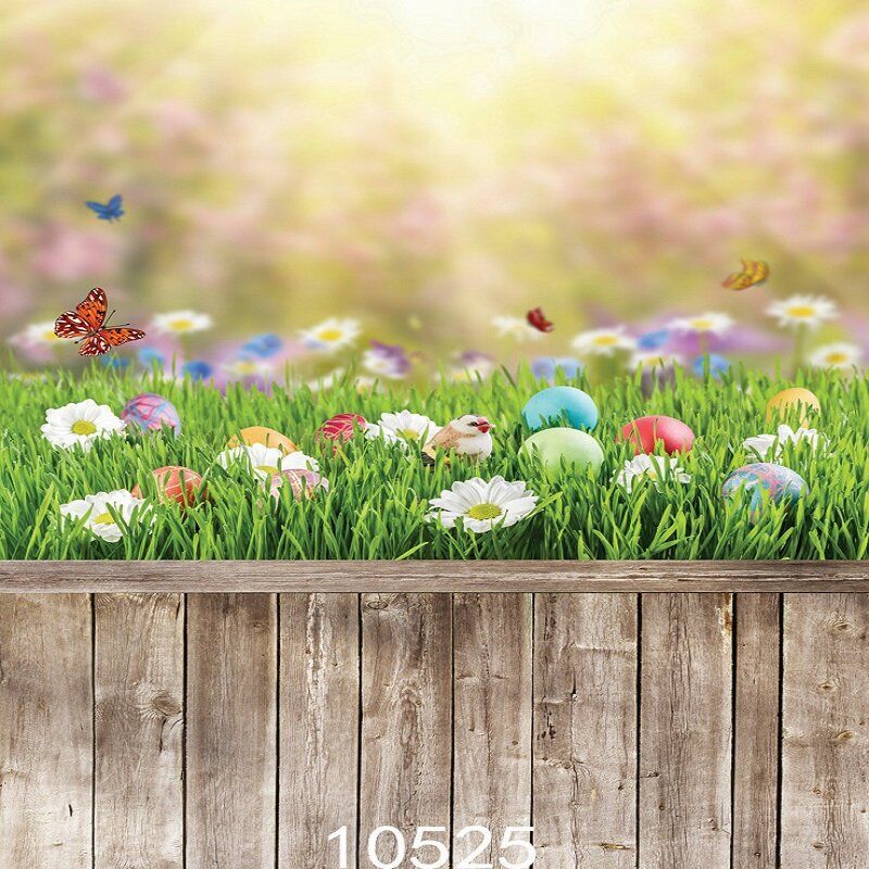 80x125cm Easter Rabbit Egg Fotobakgrunn Spring Break Happy Time Collection Helper Home Wall Art