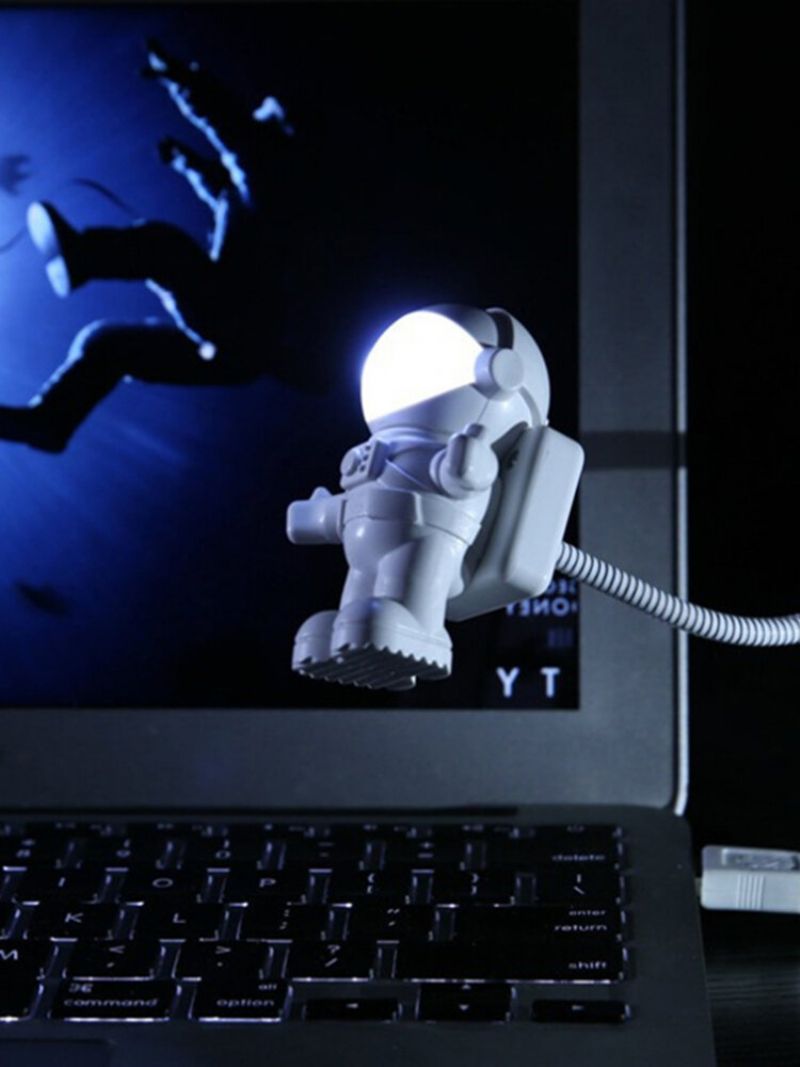 Astronaut Led Nattlys Usb Creative Usb Book Light Databordslampe