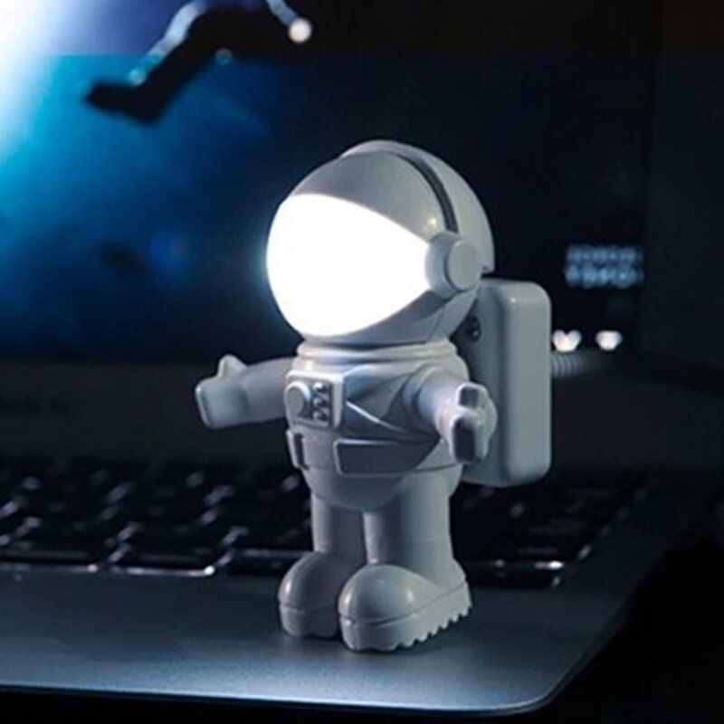 Astronaut Led Nattlys Usb Creative Usb Book Light Databordslampe