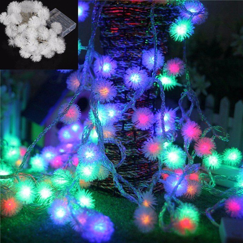 Batteridrevet 4m 40led Snowflake Bling Fairy String Lights Christmas Outdoor Party Home Decor