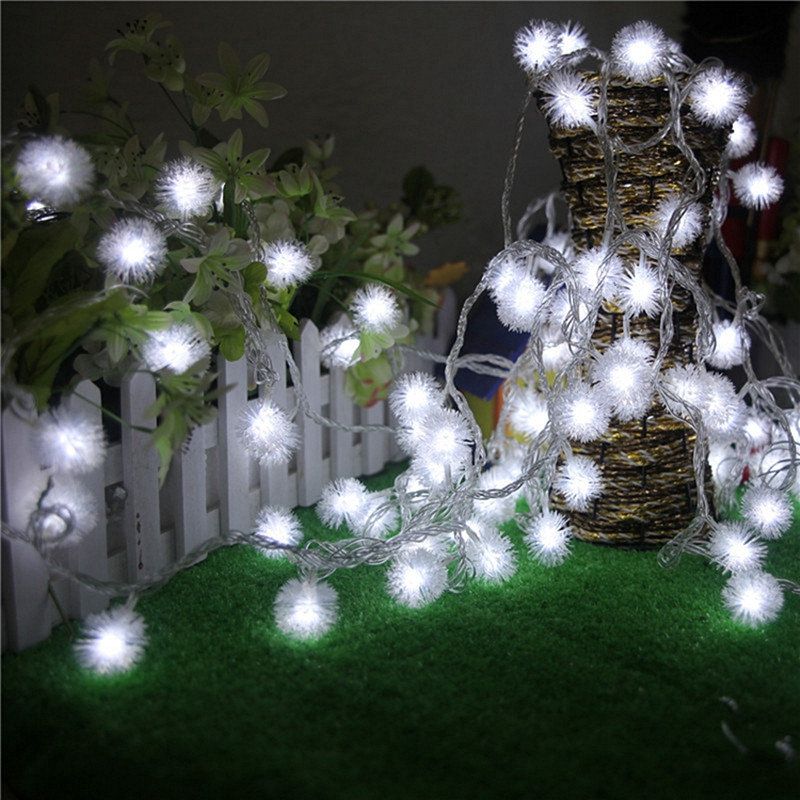 Batteridrevet 4m 40led Snowflake Bling Fairy String Lights Christmas Outdoor Party Home Decor