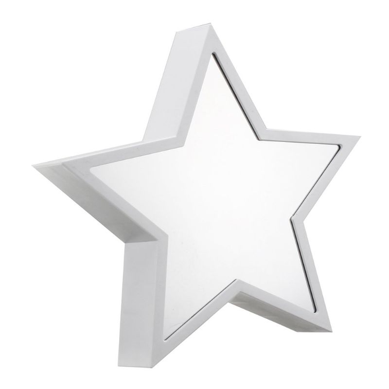 Creative Cute Star Mirror Lamp Led Tunnel Night Light For Kid Gift Atmosphere White/varm White