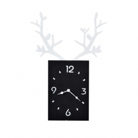 Creative Ins Antler Clock Nordisk Dekorasjon Vegghengende Klokke Med Lydløs Bevegelse Til Stuekontor