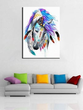 Diy Paint By Number Kit Oljemaleri Indian Horse Wall Art Home Decor Innrammet/rammeløs