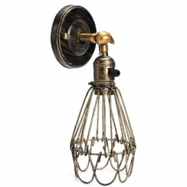 E27 Loft Metal Retro Vintage Rustikk Sconce Vegglampe Edison Lamp Pære Armatur