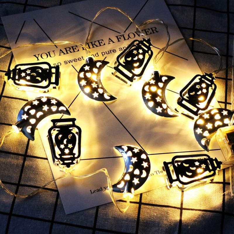 Eid Ramadan Mubarak Led Fairy String Lights Muslim Islamic Party Dekor Gift