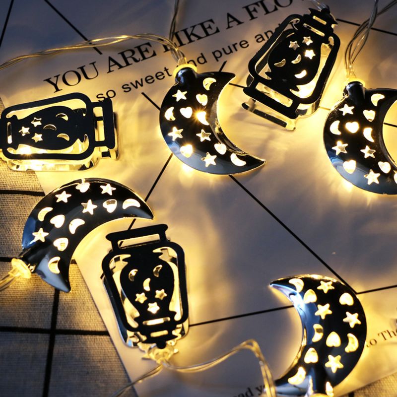 Eid Ramadan Mubarak Led Fairy String Lights Muslim Islamic Party Dekor Gift