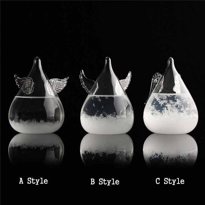 Englevinger Værmelding Crystal Storm Glass Dekor Julegave